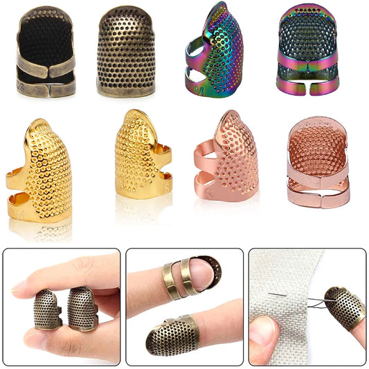 2 PCS Finger Protector Thimble while Hand-Working Sewing