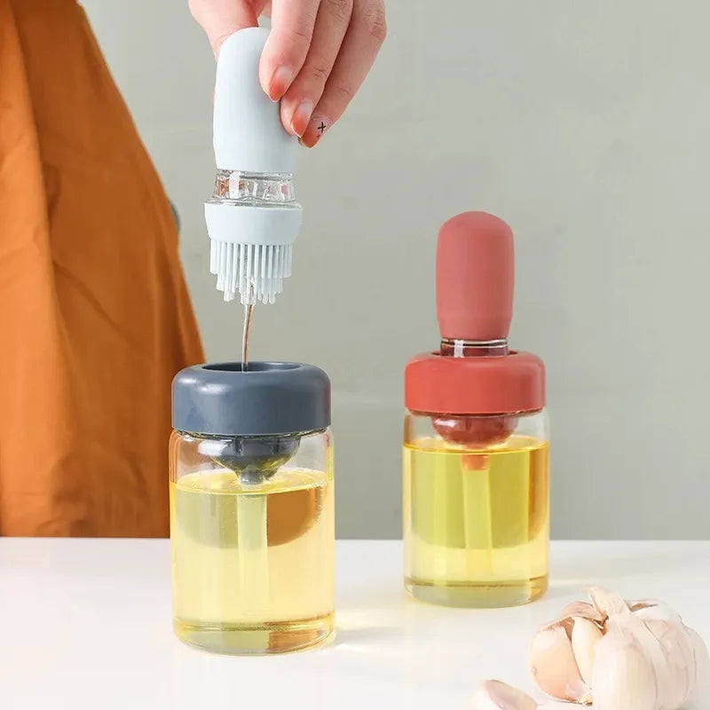 Kitchen Oil Bottle With Brush