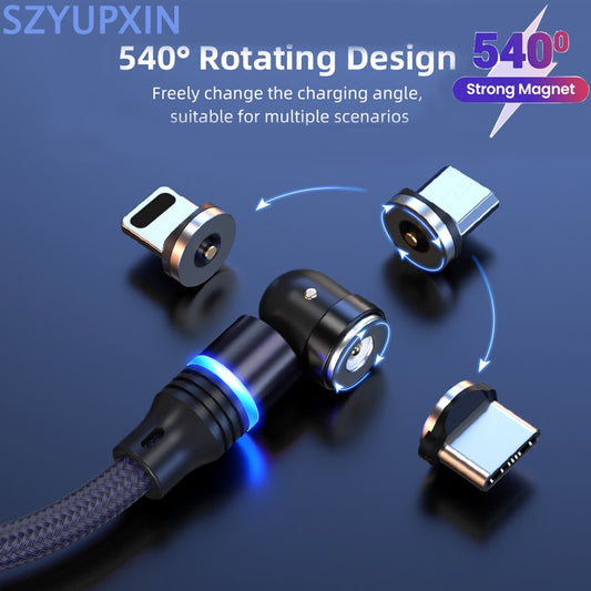Hot Selling 540° Rotate Magnetic USB Cable