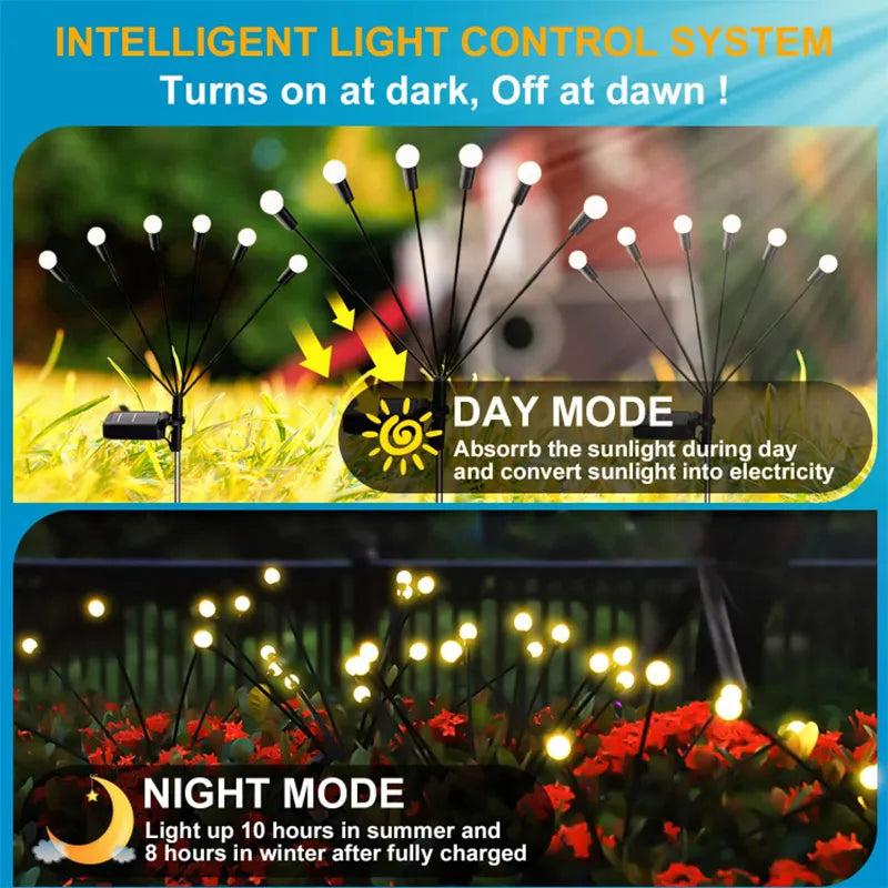 Solar firefly lamp