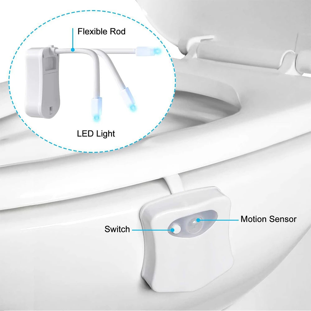 RGB Colors Motion Sensor Light for Bathroom