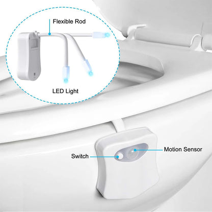 RGB Colors Motion Sensor Light for Bathroom