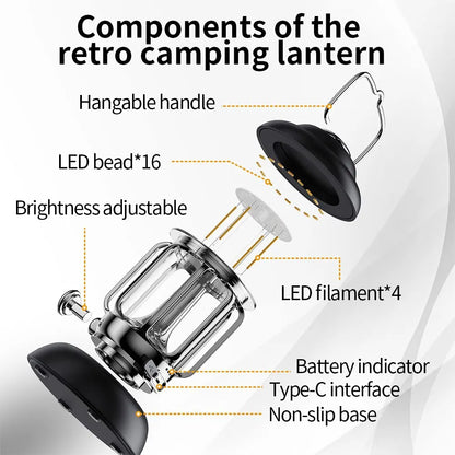 Portable LED Lamp For Hiking Tent