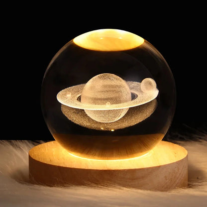 Glowing 3D Crystal Ball Night Light