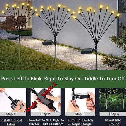 Solar firefly lamp