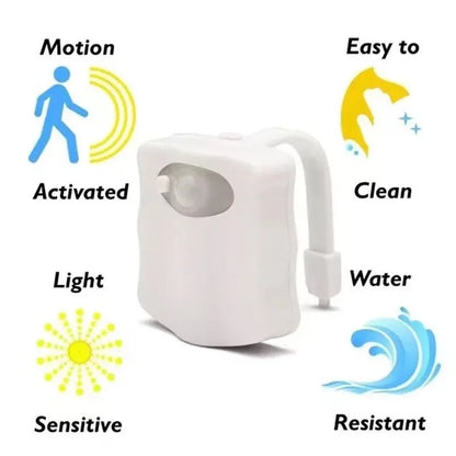RGB Colors Motion Sensor Light for Bathroom