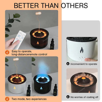 Volcanic Flame Humidifier Diffuser