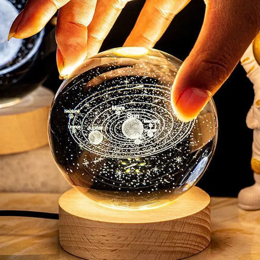 Glowing 3D Crystal Ball Night Light