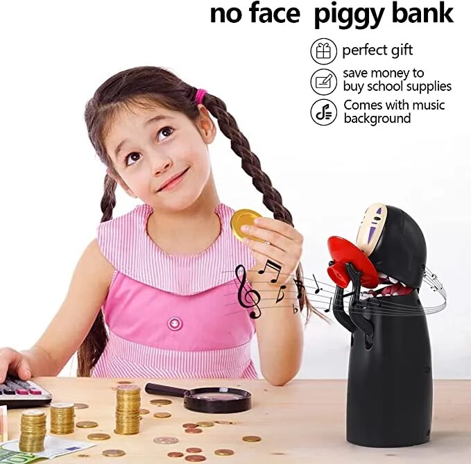 Cute No Face Piggy Bank